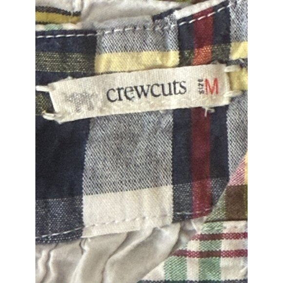 Crewcuts by J. Crew Girls' Patchwork Sleeveless 100% Cotton Dress Sz M 4-5 FLAW - Picture 6 of 15